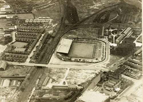 Вид на Олд Траффорд сверху. 1930 год.