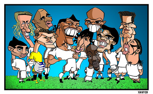 Каррикатуры на футболистов Реал Мадрида 1