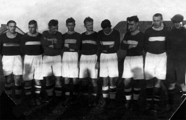 Игроки Спартака 1936 года, в котором команда впервые стала чемпионом СССР по футболу