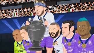 финал лиги чемпионов 2017 ювентус 1-4 реал Мадрид пародия, прикол Криштиану Роналду и др.