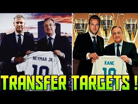 Transfer News (2018) Top 10 REAL MADRID Transfer Targets | Neymar at #2 | Kane at #3 | Hazard at #5