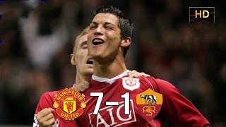 Манчестер Юнайтед vs Рома 7-1 Лига Чемпионов 10.04.07 HD