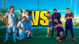 REAL MADRID VS PSG 4vs4 | PARTIDO FÚTBOL [Crazy Crew]